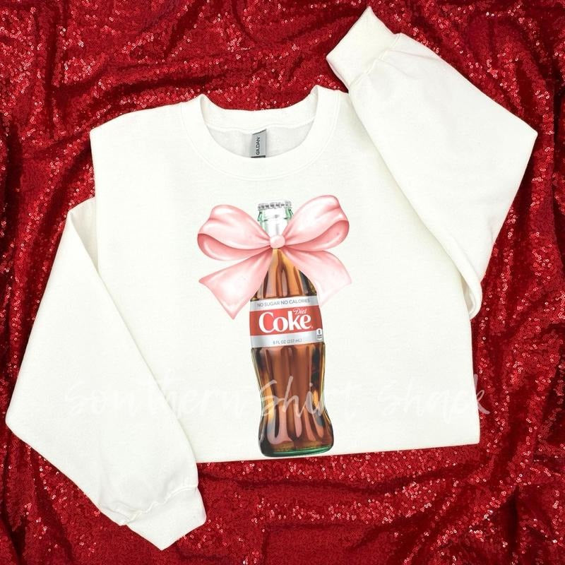 Coquette Bow Diet Cola Sweatshirt T-Shirts, Hoodie | UrbanDripWear.com