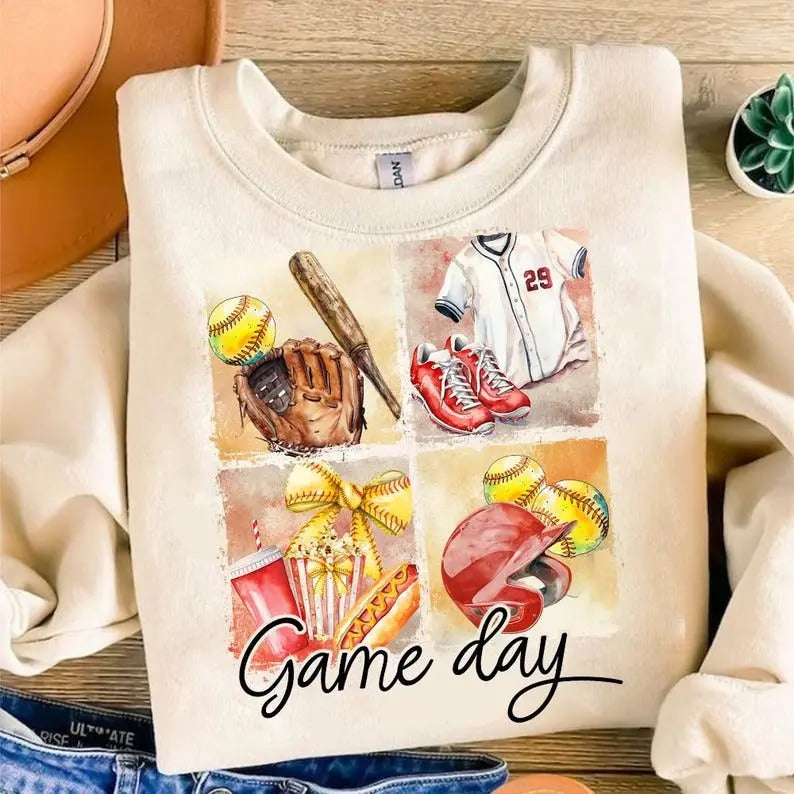 Coquette Softball Sweatshirt Game Day Softball Coquette Bow Softball Mama Softball Mom T-Shirts, Hoodie | UrbanDripWear.com