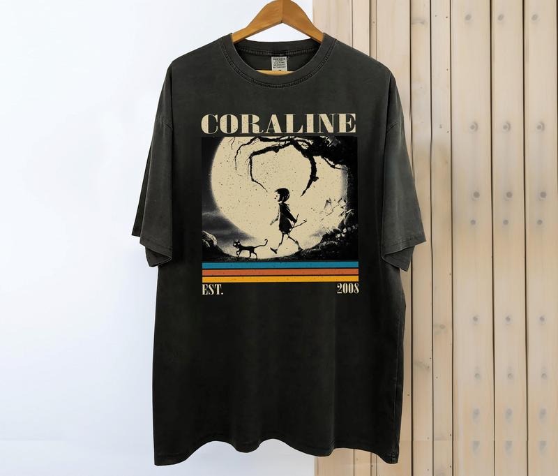 Coraline Comfort colors Shirt, Movie Shirt, Tv series Tee Cotton Fabric Hoodie, Sweatshirt | UrbanDripWear.com