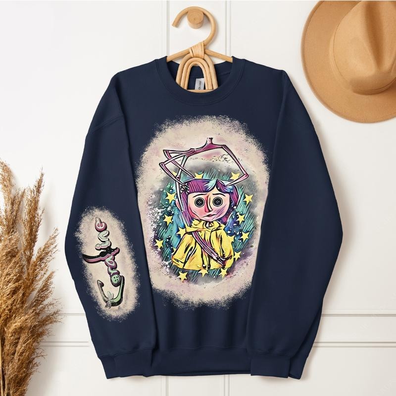 Coraline Movie Hoodie, Funny Shirt 2024, Coraline Movie Vintage Retro HorrorT-Shirt, Coraline Sweatshirt | UrbanDripWear.com