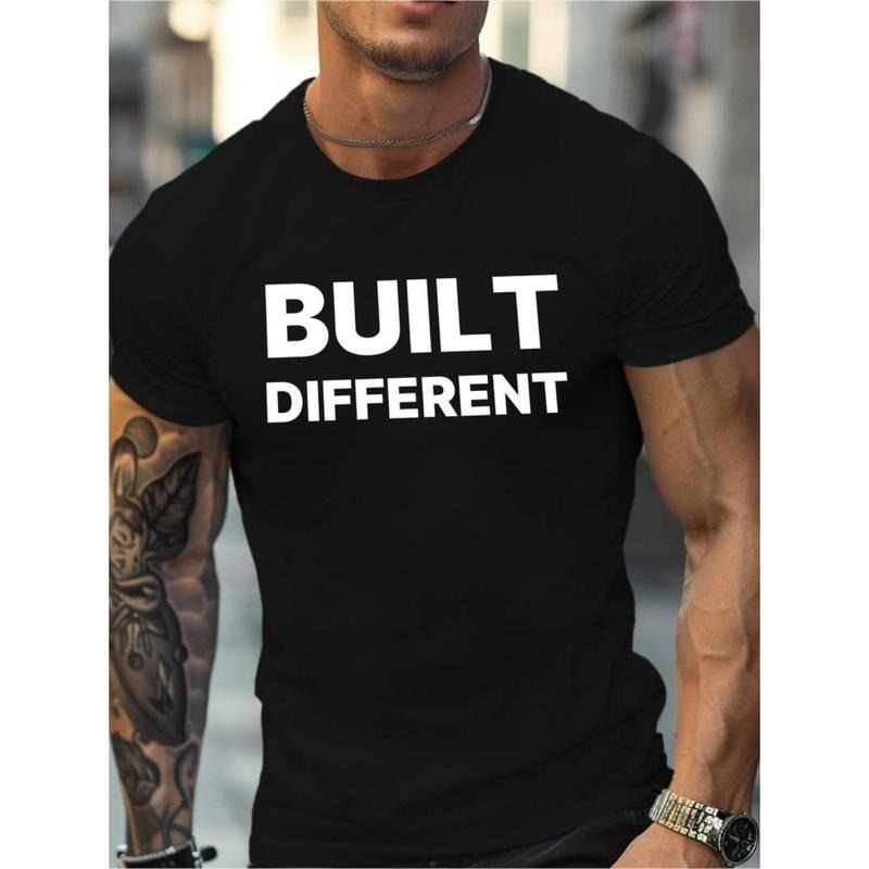 [Cotton Casual Tee] Pure Cotton Men'S Casual T-Shirt - Comfortable, Breathable, Micro Stretch - Round Neck, Knitted