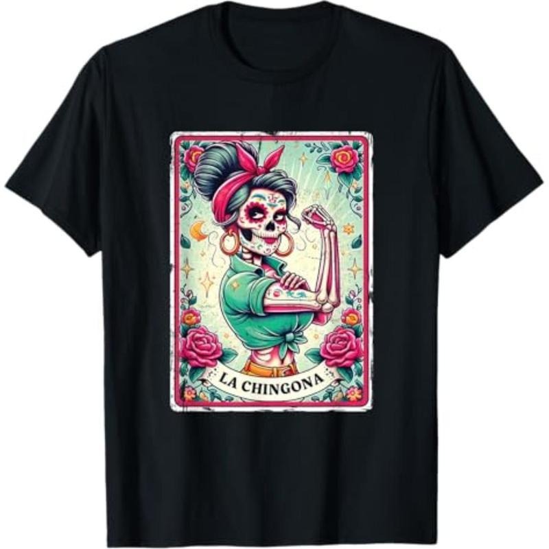 Cotton La Chingona Tarot Card Funny Spanish Slang Boss Latina Power T-Shirt Hoodie, Sweatshirt | UrbanDripWear.com