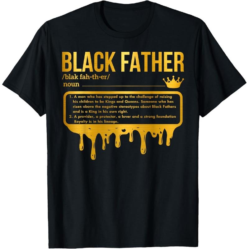Cotton Printing Black Father Definition African American Dad Father's Day T-Shirt Hoodie, Sweatshirt | UrbanDripWear.com