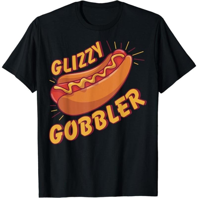Cotton Short Sleeve Glizzy Gobbler T-Shirt for Men Women Comfy Menswear Hoodie, Sweatshirt | UrbanDripWear.com