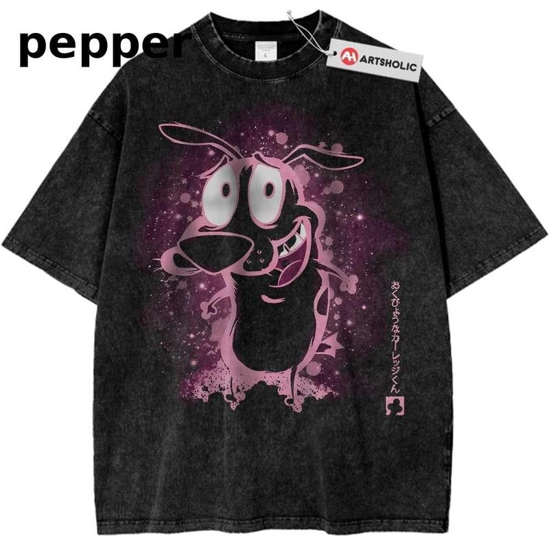Courage the Cowardly Dog Shirt, Animated Vintage T-Shirt - Vintage Graphic Cotton Tee