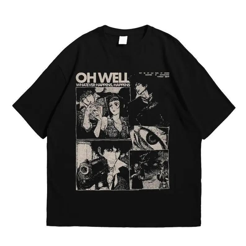 Cowboy Bebop Tshirt - Vintage Anime Merch - Cowboy Bebop Retro Tee - 90s Retro Anime T-Shirt Menswear Top Hoodie, Sweatshirt