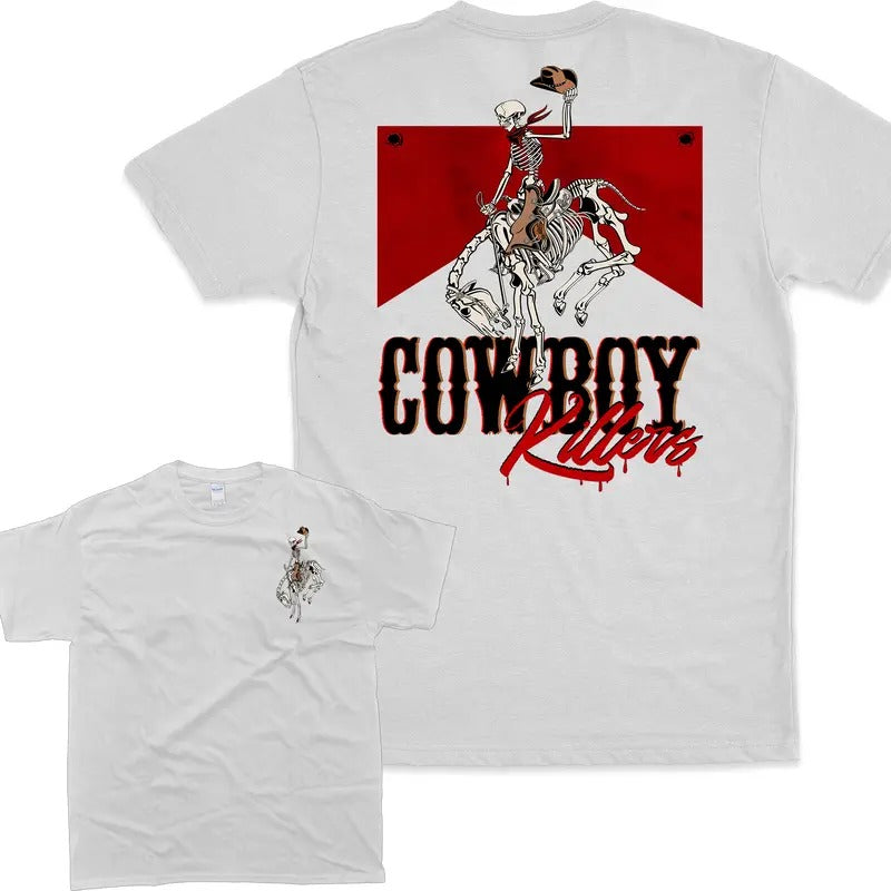 Cowboy Killers T-shirt Western Cowboy Shirt Cowboy Skeleton Western Skeleton Tee_ Western Rodeo Shirt_ Gift for Women...