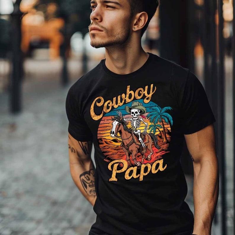 Cowboy Papa , Western Papa , Vintager Tshirt Dad , Father's Day , Funny Dad , Birthday Dad , Dad , Best Gift For Dad...
