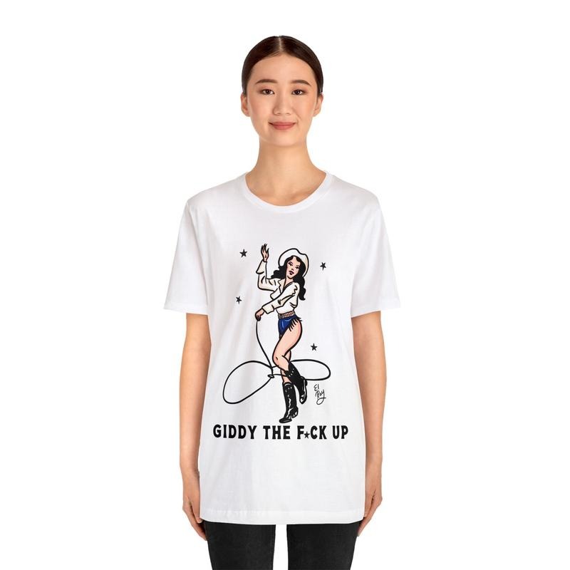 Cowgirl El Ray Art Unisex Jersey Short Sleeve Tee, Cowgirl Fashion, Cowgirl Shirt, Vintage Cowgirl, Unisex T-Shirt, Short...