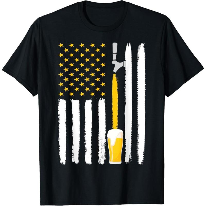 Craft Beer American Flag USA 4th July Brewery T-Shirt  made in us Hoodie, Sweatshirt | UrbanDripWear.com