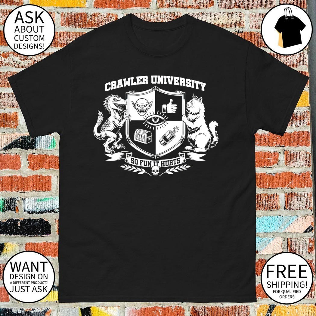 Crawler University Dungeon Crawler Carl featuring Mongo and Princess Donut 2026 shirt