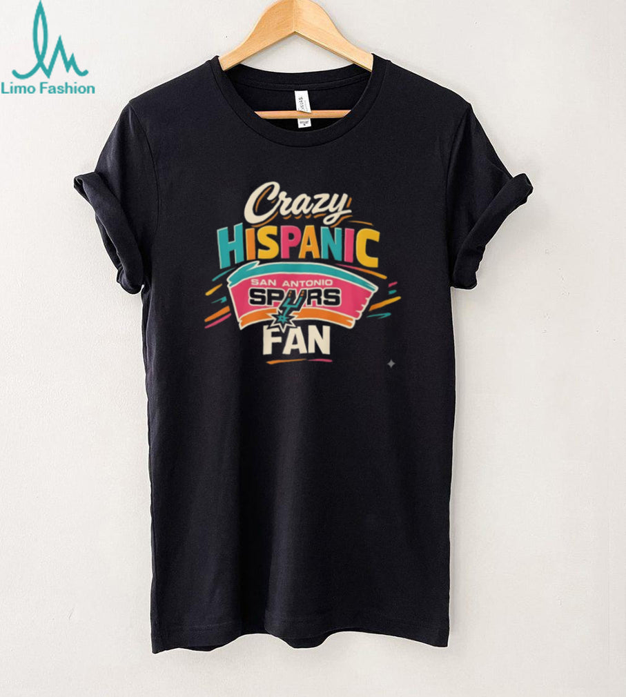 Crazy Hispanic Fan San Antonio Spurs Retro Colorful T Shirt