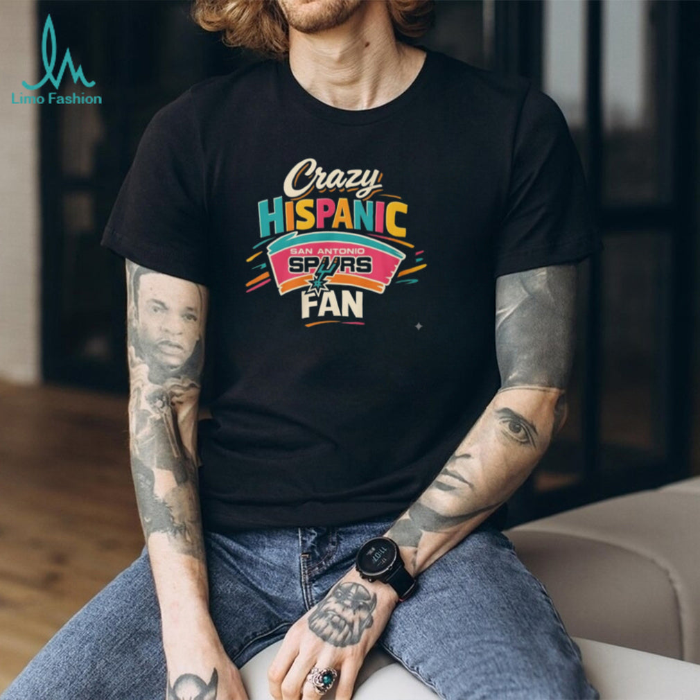 Crazy Hispanic Fan San Antonio Spurs Retro Colorful T Shirt