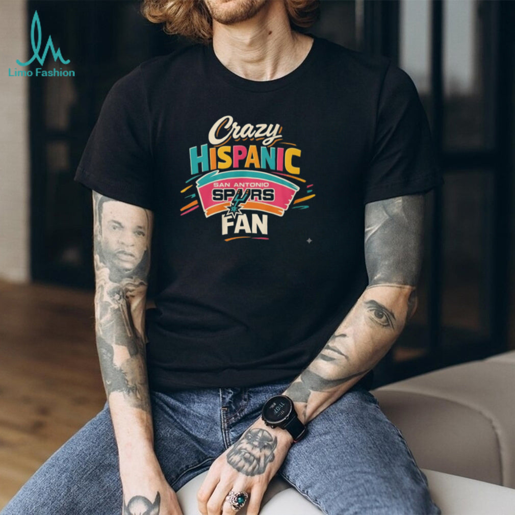 Crazy Hispanic Fan San Antonio Spurs Retro Colorful T Shirt