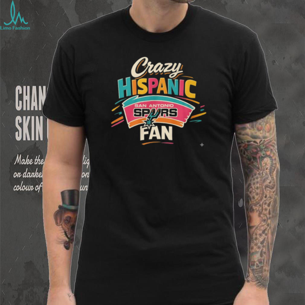 Crazy Hispanic Fan San Antonio Spurs Retro Colorful T Shirt