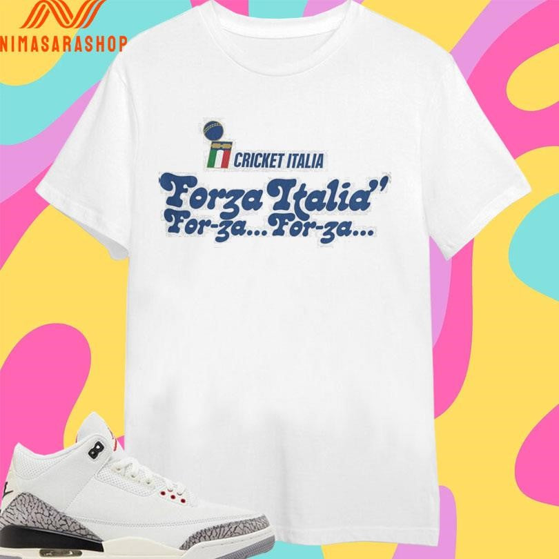 Cricket Italia Forza Italia For-za For-za Shirts