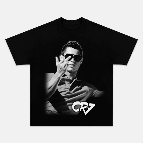 Cristiano Ronaldo Middle Finger T-Shirt, Cr7 Vintage Graphic Tees, Funny Tee, Unisex Soccer Shirt, Sport Merch, Gift For...