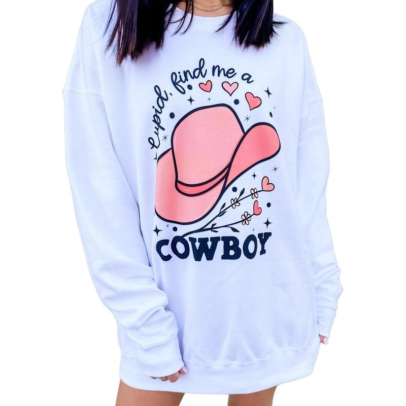 Cupid Cowboy Graphic Sweatshirt T-Shirts, Hoodie | UrbanDripWear.com