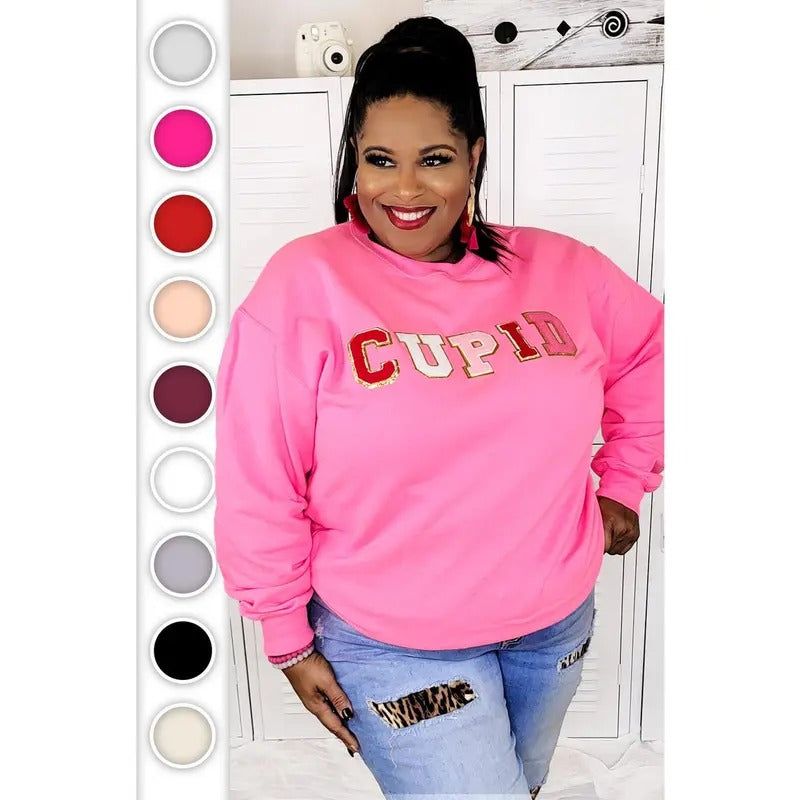 Cupid Ideal Chenille Sweatshirt T-Shirts, Hoodie | UrbanDripWear.com