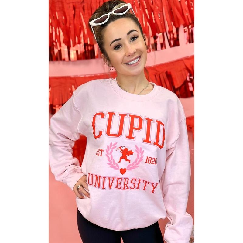 Cupid University Graphic Sweatshirt T-Shirts, Hoodie | UrbanDripWear.com