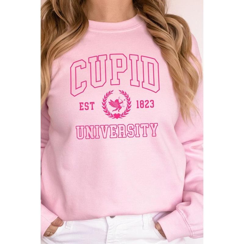 Cupid University Heavy-weight Crew Sweatshirt T-Shirts, Hoodie | UrbanDripWear.com