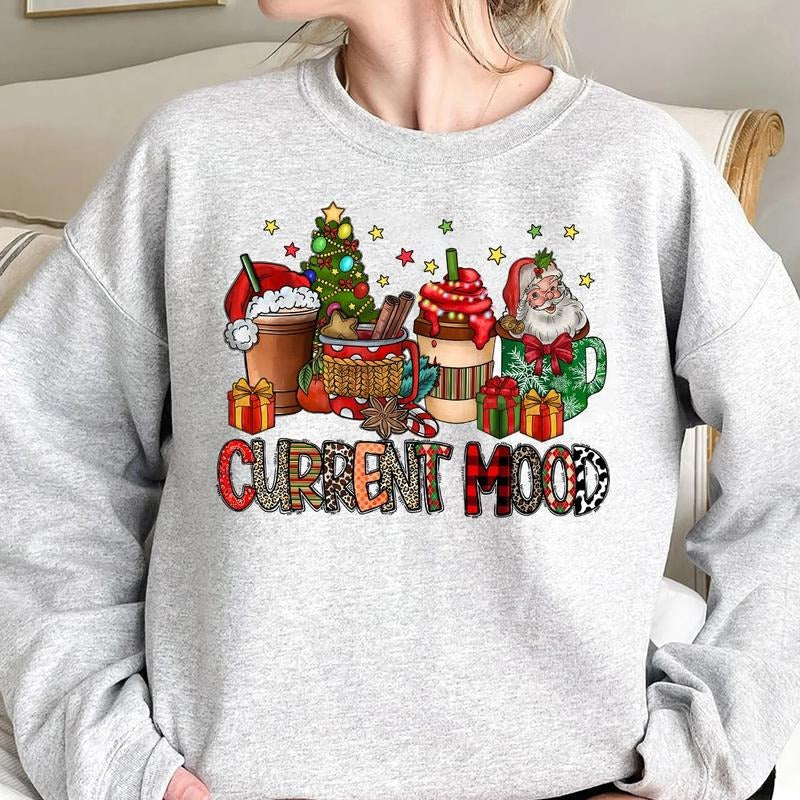 Current Mood Christmas Crewneck Sweatshirt, Hoodie, T-shirt | UrbanDripWear.com