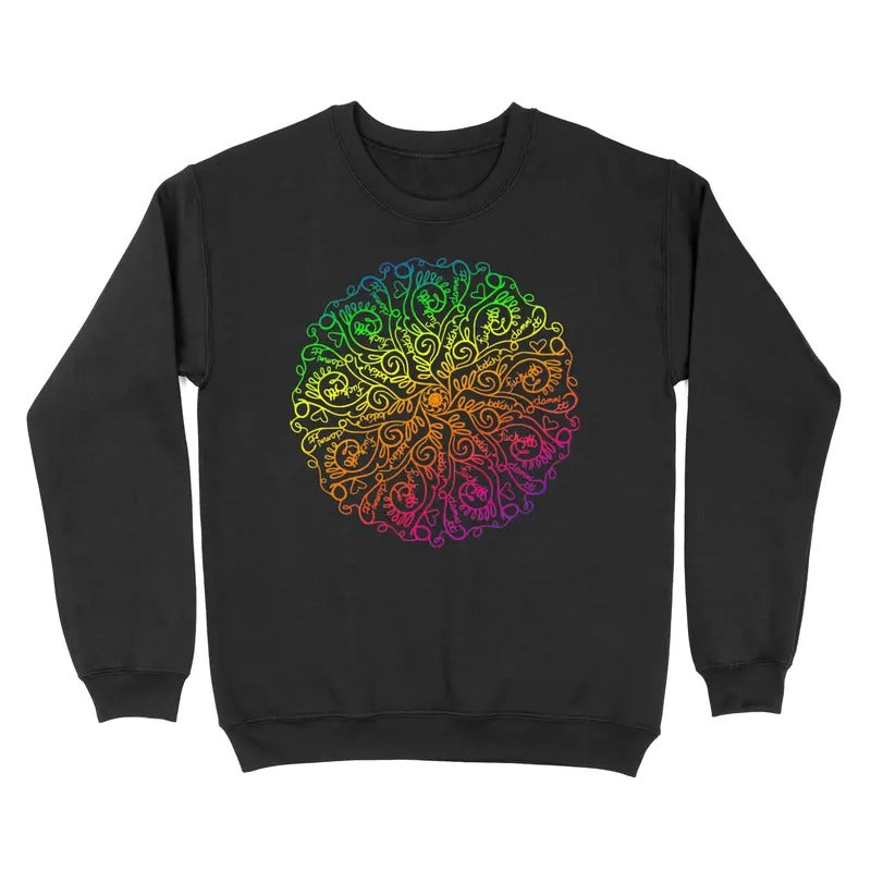 Curse Word Mandala Crewneck Sweatshirt - Funny Sweatshirt For WOmen T-Shirts, Hoodie | UrbanDripWear.com