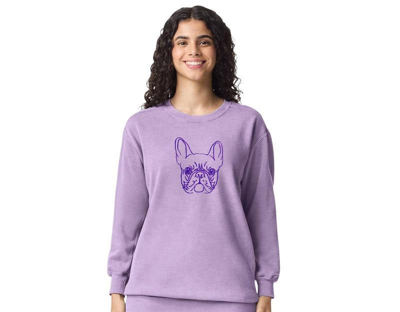Custom Colors Embroidered Sweatshirt with Monochromatic French Crewneck Comfortable Fit Durable Statement Piece T-Shirts,...