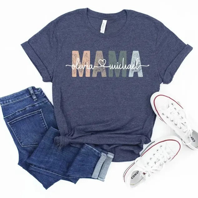 Custom Mama Shirt, Mom  Sweatshirt, Hoodie, T-Shirt | UrbanDripWear.com