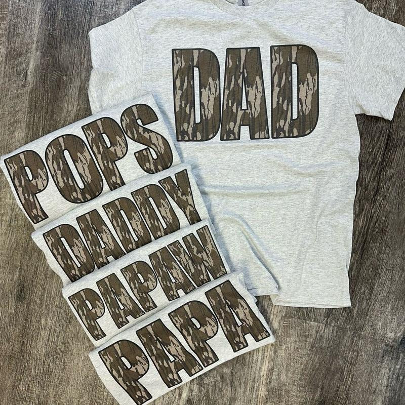 Custom Name Fathers Day Camo Shirts  - Shirt for Dad Hoodie, Sweatshirt | UrbanDripWear.com