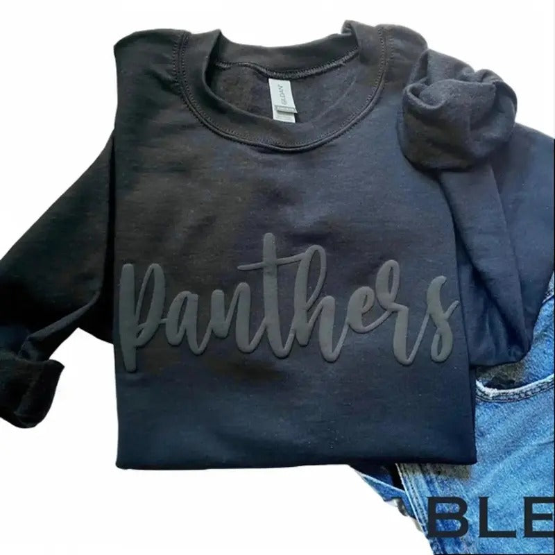 Custom Name Puff Print Crewneck Sweatshirt, Hoodie, T-shirt | UrbanDripWear.com
