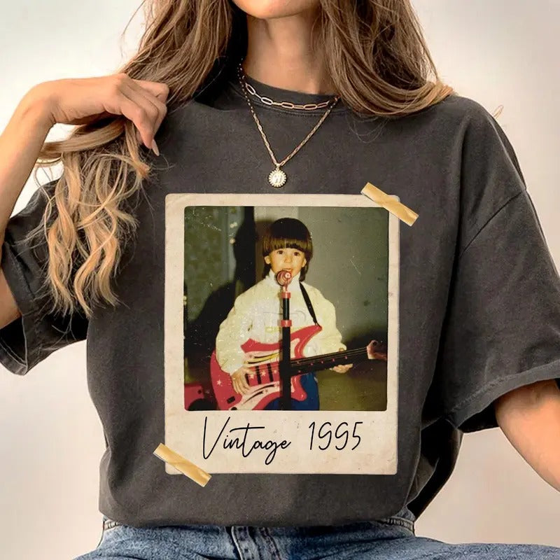 Custom Vintage Photo And Year, Custom Shirt With Picture Personalized 30th Birthday Gift Vintage 30th Birthday Party...