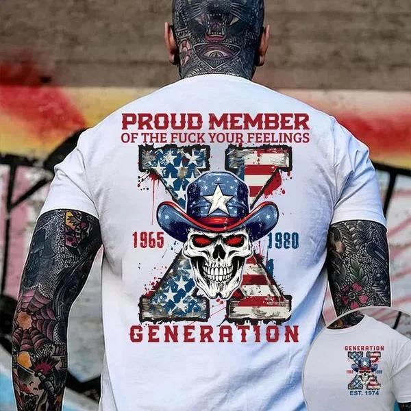 Customize Gen X T-shirt, Proud Member Of The Fck Your Feelings Hoodie, Vintage Inspired Funny Saying Sarcasm Quotes...