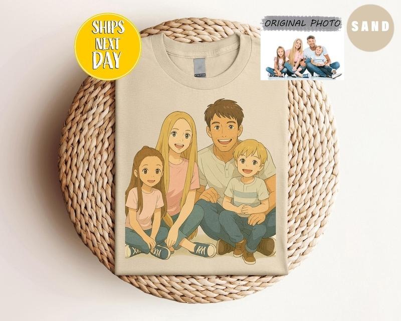 Customized Ghibli Style Art T-Shirt, Ghibli-Inspired Art