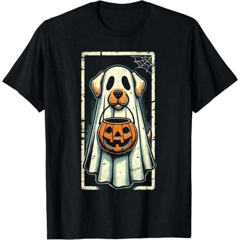 Cute Ghost Dog Men Women Kids Halloween Funny Ghost T-Shirt .made in usa Hoodie, Sweatshirt | UrbanDripWear.com