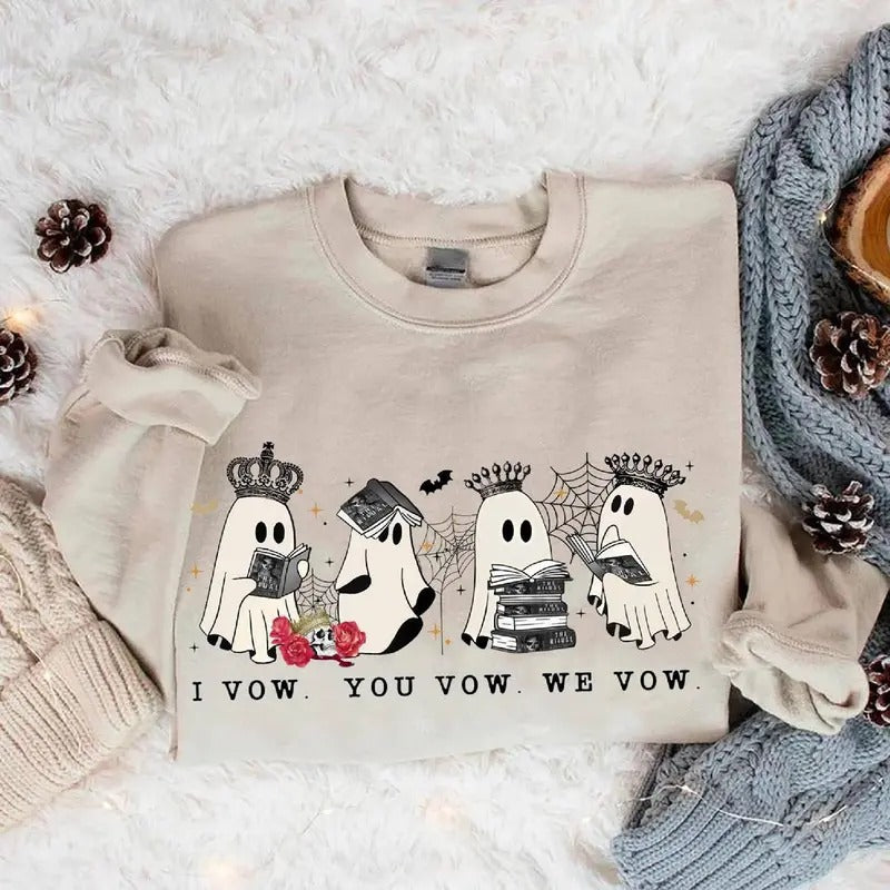 Cute Ghost The Ritual Merch Shantel Tessier Dark Romance Shirt Ghost Reading Book Shirt Bookish, Reader Fan Gift Shirt...