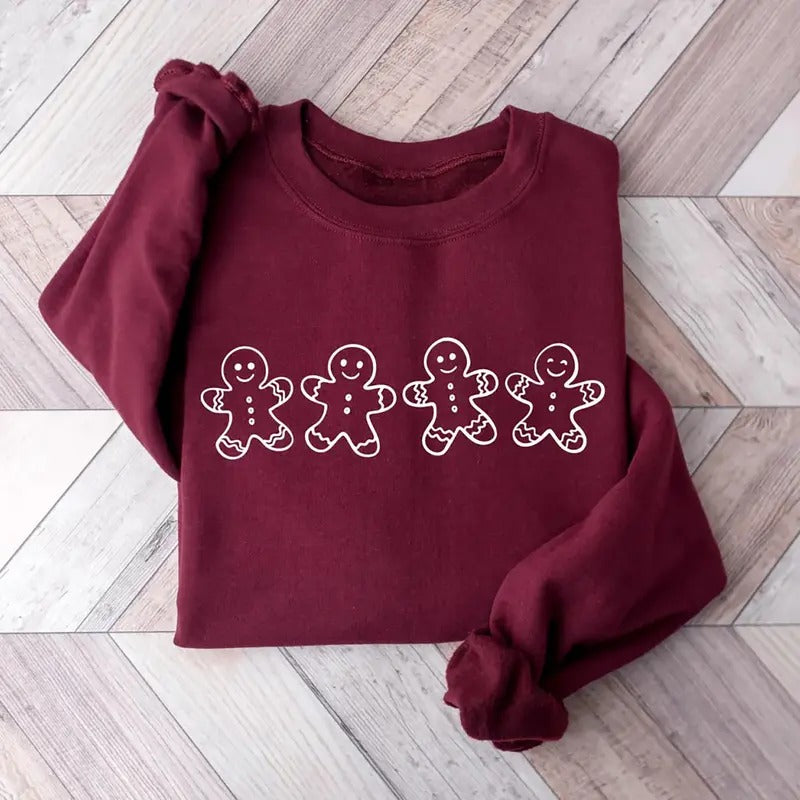 Cute Gingerbread Cookies Sweatshirt, Gingerbread Cookies Christmas T-Shirt, Merry Christmas Cookies Shirt, Gingerbread...