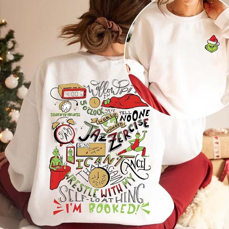 Cute Grinch Christmas Crewneck Sweatshirt, Hoodie, T-shirt | UrbanDripWear.com