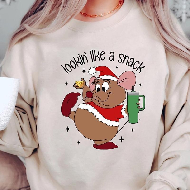 Cute Gus Gus Looking Like A Snack Christmas Crewneck Sweatshirt, Hoodie, T-shirt, Cute Christmas Gifts | UrbanDripWear.com
