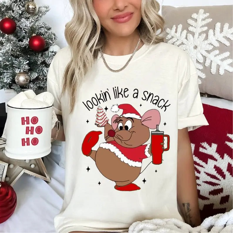 Cute Gus Gus Tshirt, Looking Like A Snack Christmas Shirt, Family Christmas Shirt Top Womenswear Hoodie, Sweatshirt