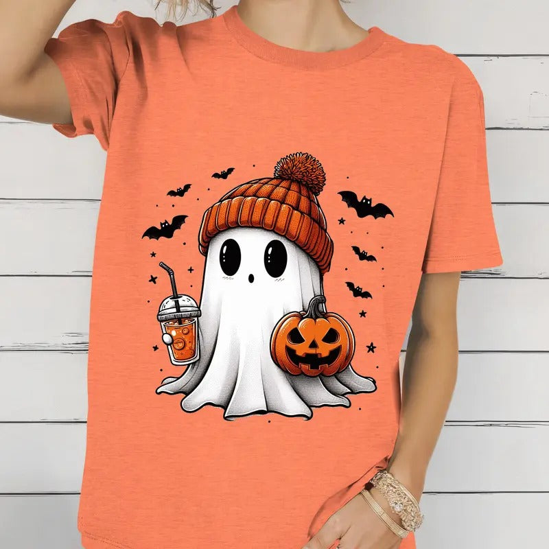 Cute Halloween Ghost.  Casual Everyday Relaxed Halloween Unisex T-Shirt. Hoodie, Sweatshirt | UrbanDripWear.com