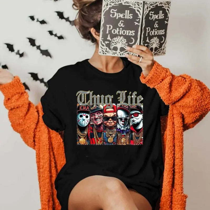 Cute Halloween Shirt, Hallowen Shirt,  Cute Fall Shirt, Spooky Season Print Hoodie, Sweatshirt | UrbanDripWear.com