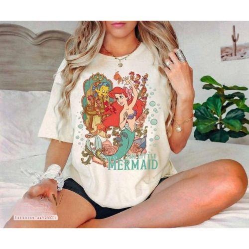 Cute Little Mermaid Shirts, Little Mermaid Ariel Shirt, Ariel Shirt, Princess Shirt, Unisex T-Shirt, For Women Hoodie,...