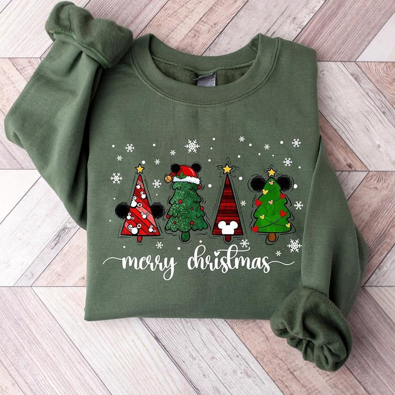 Cute Merry Christmas Crewneck Sweatshirt, Hoodie, T-shirt, Cute Christmas Gifts | UrbanDripWear.com
