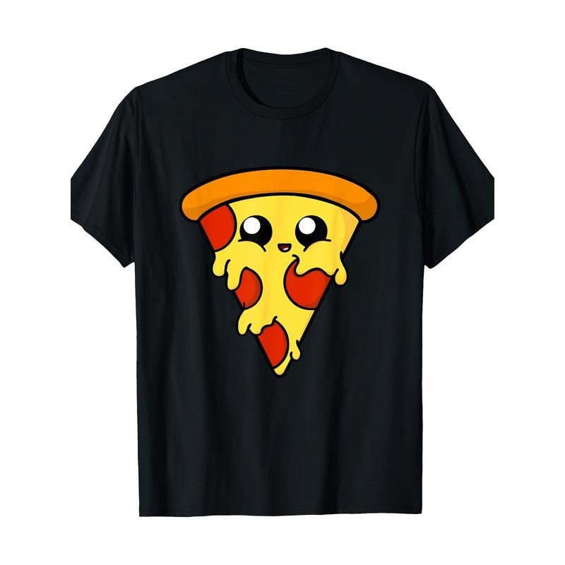 Cute Pizza T Shirt -100% Cotton - 220g made in usa Hoodie, Sweatshirt | UrbanDripWear.com
