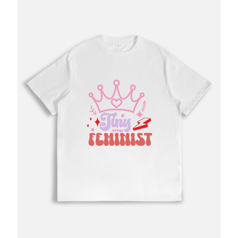 Cute and Empowering T - Shirt with a Feminist Theme: "Tiny Feminist" Hoodie, Sweatshirt | UrbanDripWear.com