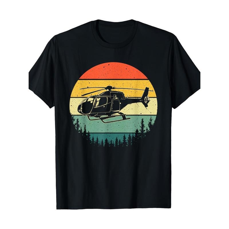 Cute helicopter art Man Woman Pilot Helicopter Pilot T-shirt, Men's T-shirt Made in USA Hoodie, Sweatshirt