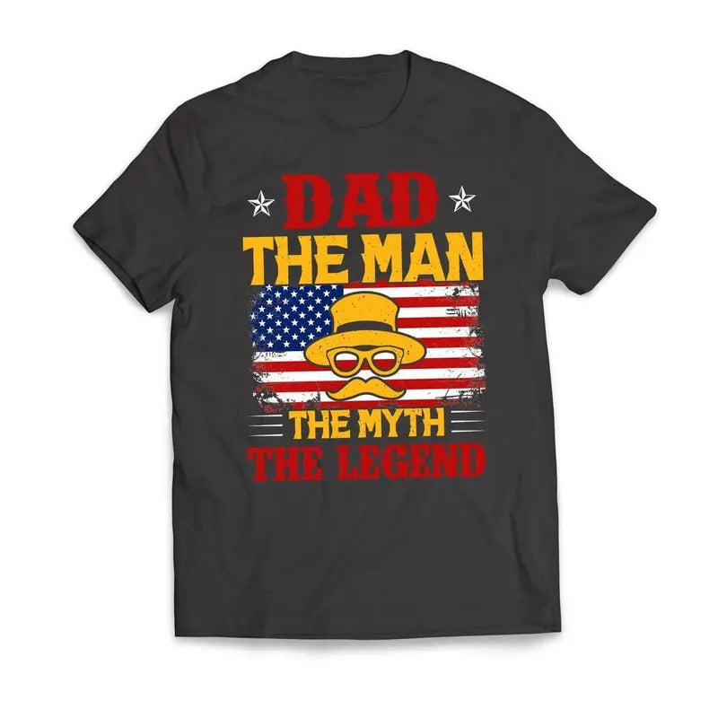 DAD The Man The Myth The Legend Father's Day T-Shirt Casual Classic Hoodie, Sweatshirt | UrbanDripWear.com