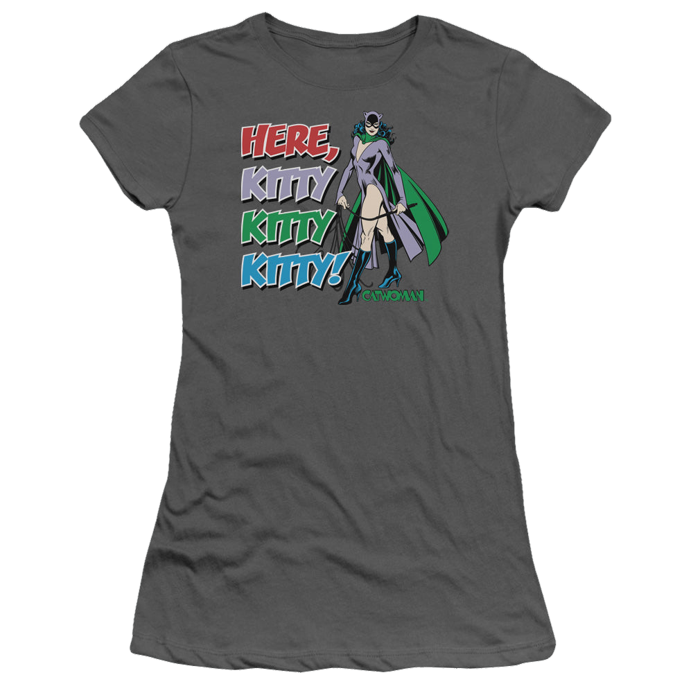 Catwoman Here Kitty - Juniors T-Shirt