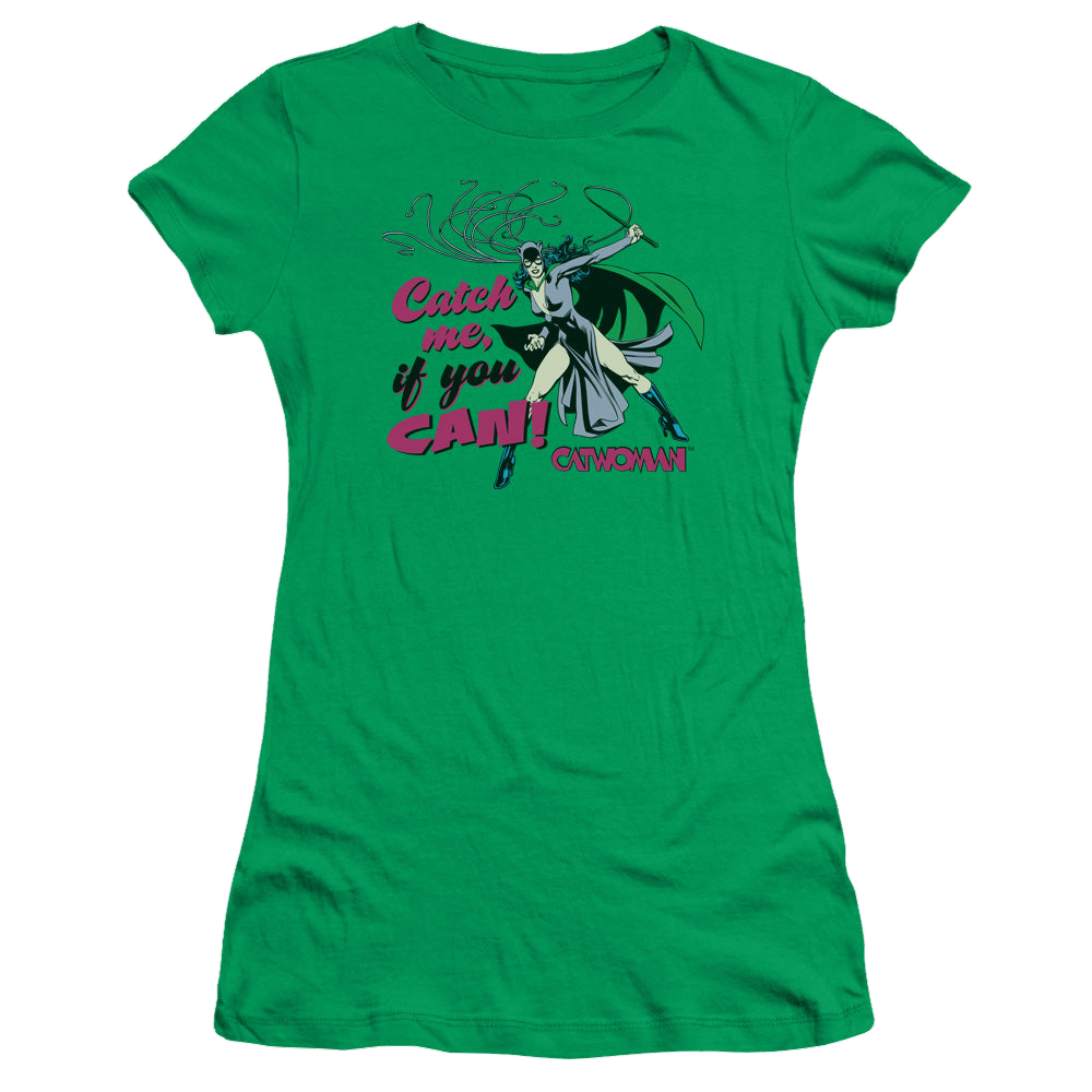Catwoman Catch Me - Juniors T-Shirt